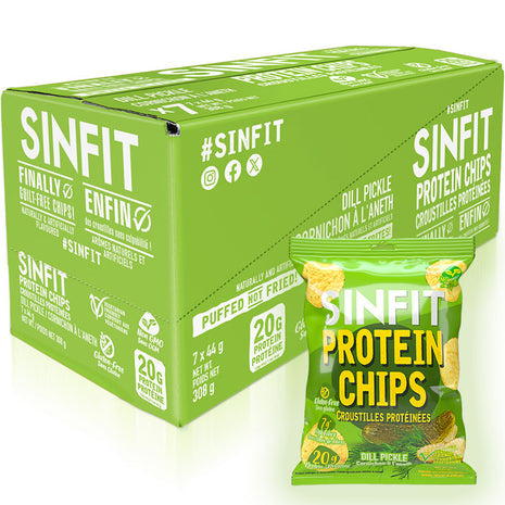 SinFit SinFit Protein Chips, Dill Pickle 7/box