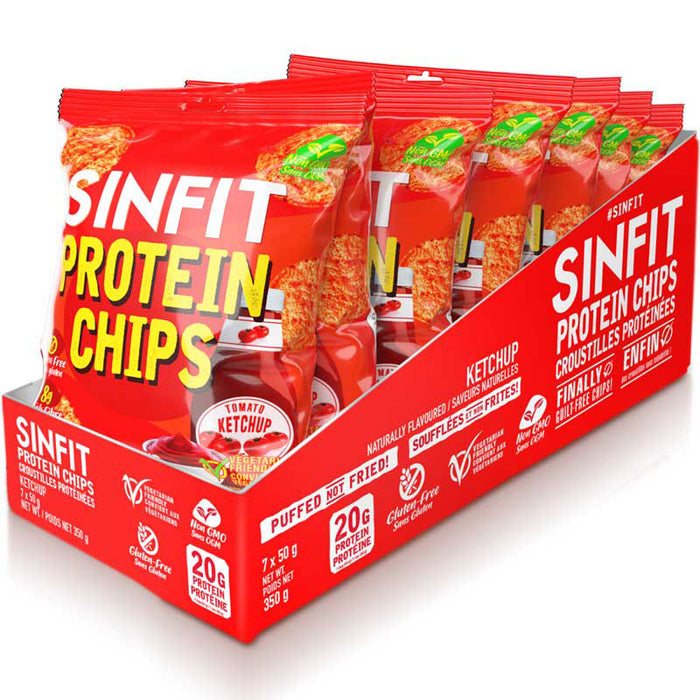 SinFit SinFit Protein Chips, Ketchup 7/Box