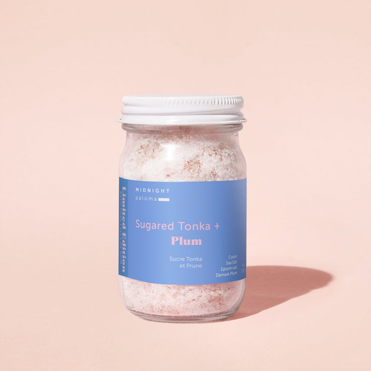 Midnight Paloma - HOLIDAY COLLECTION - Sugared Tonka + Plum Bath Soak 12 oz.