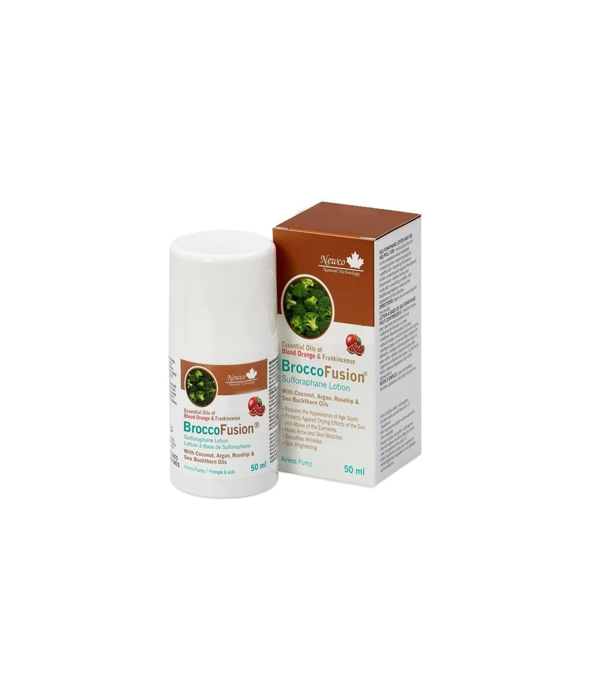 NEWCO Sulforaphane Lotion - Blood Orange & Frankincese 50ml Pump