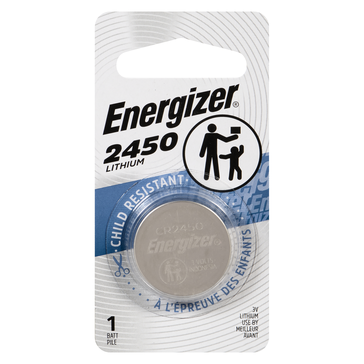 ENERGIZER BATTERY LITH 3V ECR2450BP