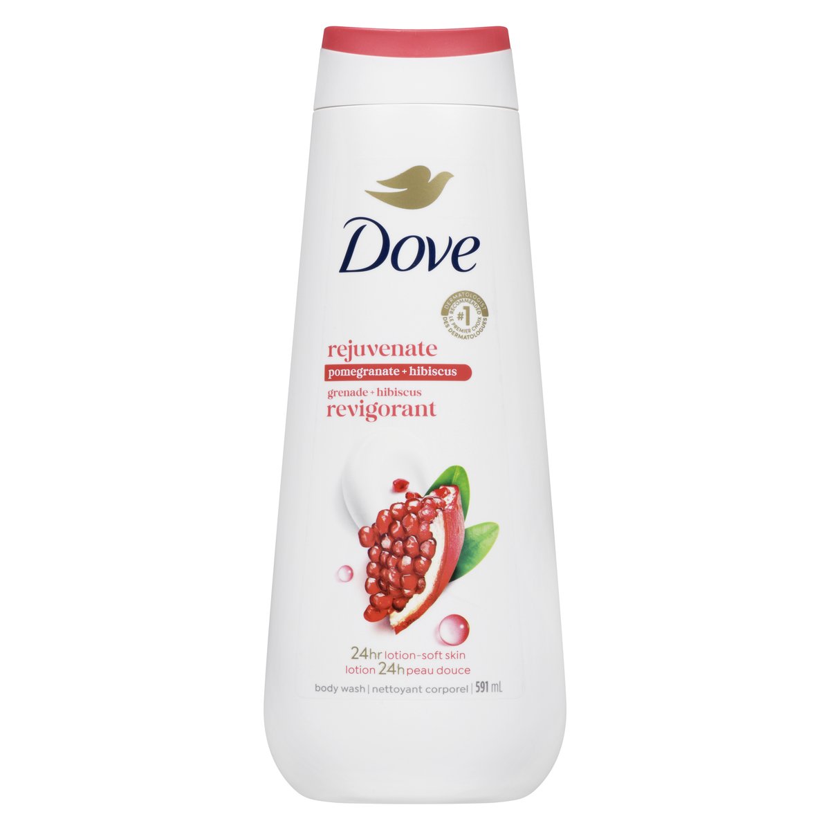 DOVE BODY WASH POMEGRANATE HIBISCUS TEA 591ML