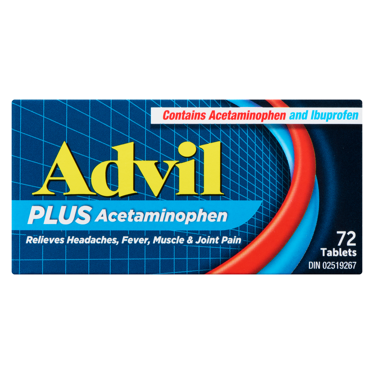 ADVIL PLUS ACETAMINOPHEN TB 125MG-250MG 72 TABLET