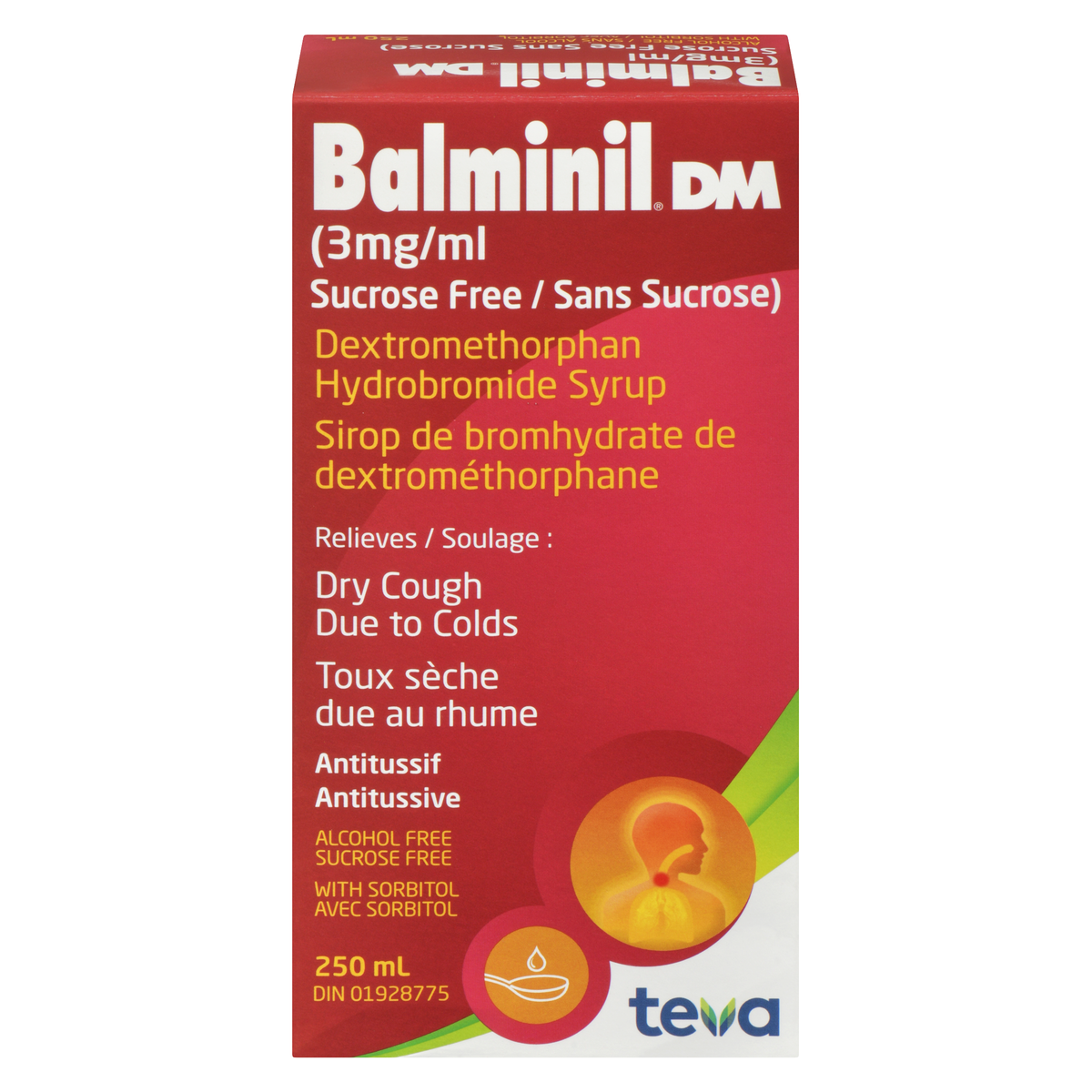 BALMINIL DM SYR SUGAR FREE 250ML SYRUP