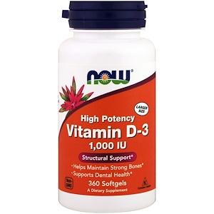 NOW Vit D-3 1,000 IU 360gel