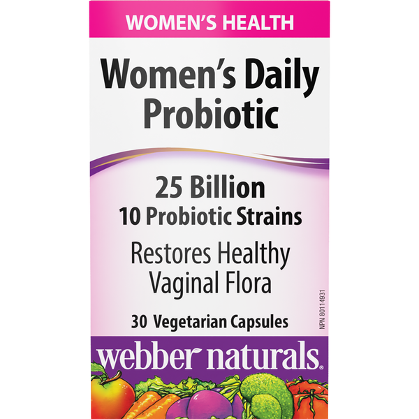 Webber Naturals - Women’s Daily Probiotic 25 Billion - 30 Vegetarian Capsules