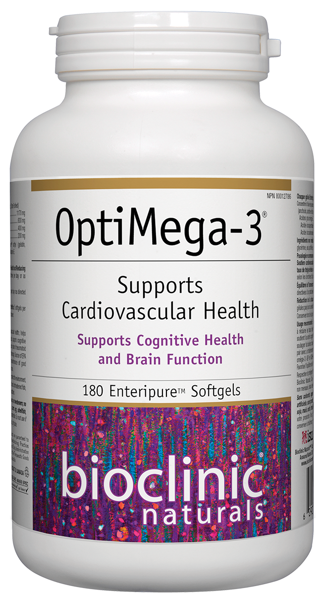 BioClinic OptiMega-3® EPA 400 mg · DHA 200 mg 180 Softgel