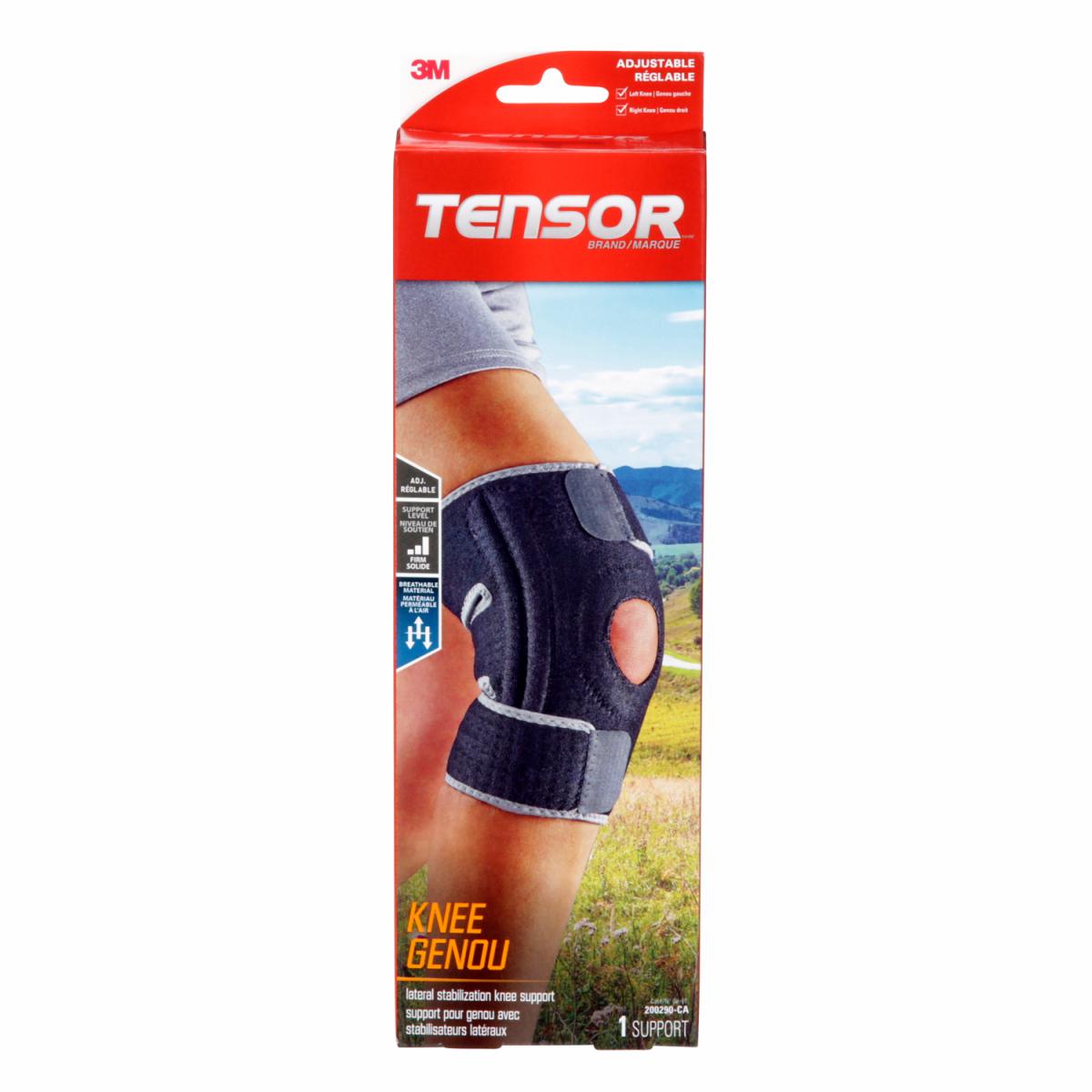 TENSOR KNEE SUPPORT LATERAL STABILIZER BLACK
