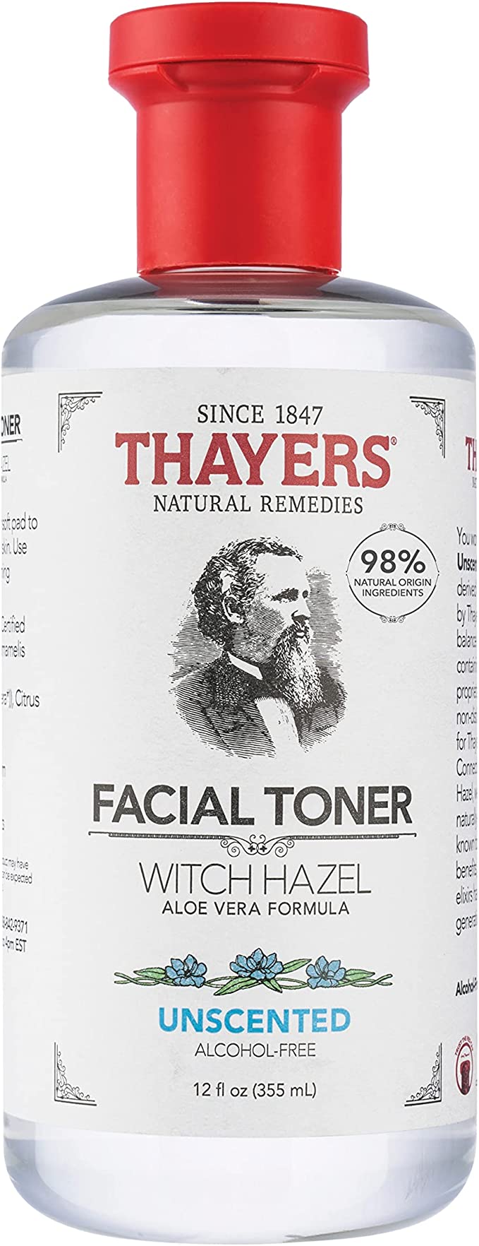THAYERS NATURAL    Witch Hazel Alcohol Free Toner    THAYERS NATURAL    Witch Hazel Alcohol Free Toner    Original Aloe Vera Toner 355mL