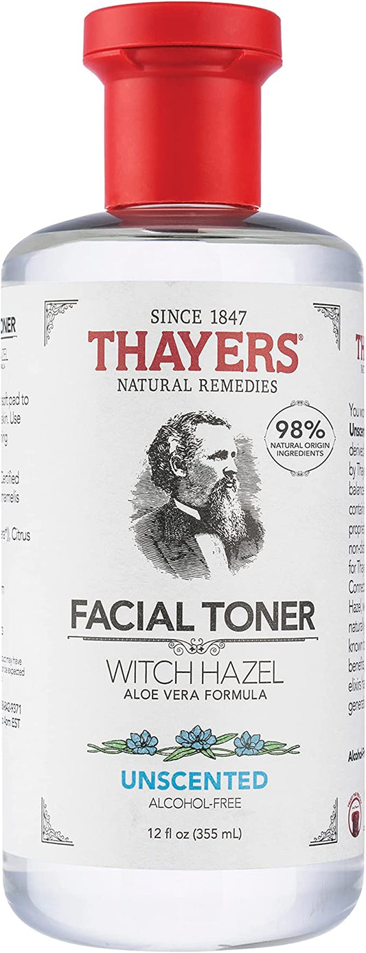 THAYERS NATURAL    Witch Hazel Alcohol Free Toner    THAYERS NATURAL    Witch Hazel Alcohol Free Toner    Original Aloe Vera Toner 355mL