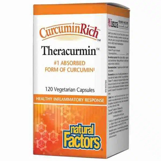 Natural Factors - Theracurmin, CurcuminRich - 120 Vegetarian Capsules