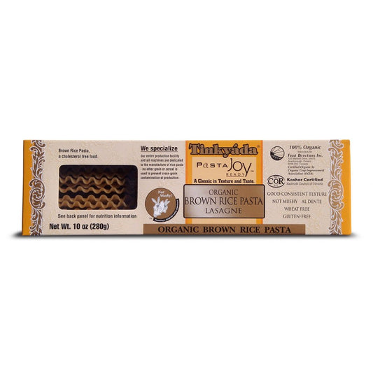 TINKYADA RICE PASTAS - Lasagna, Brown Rice, Organic (gluten free) 5kg