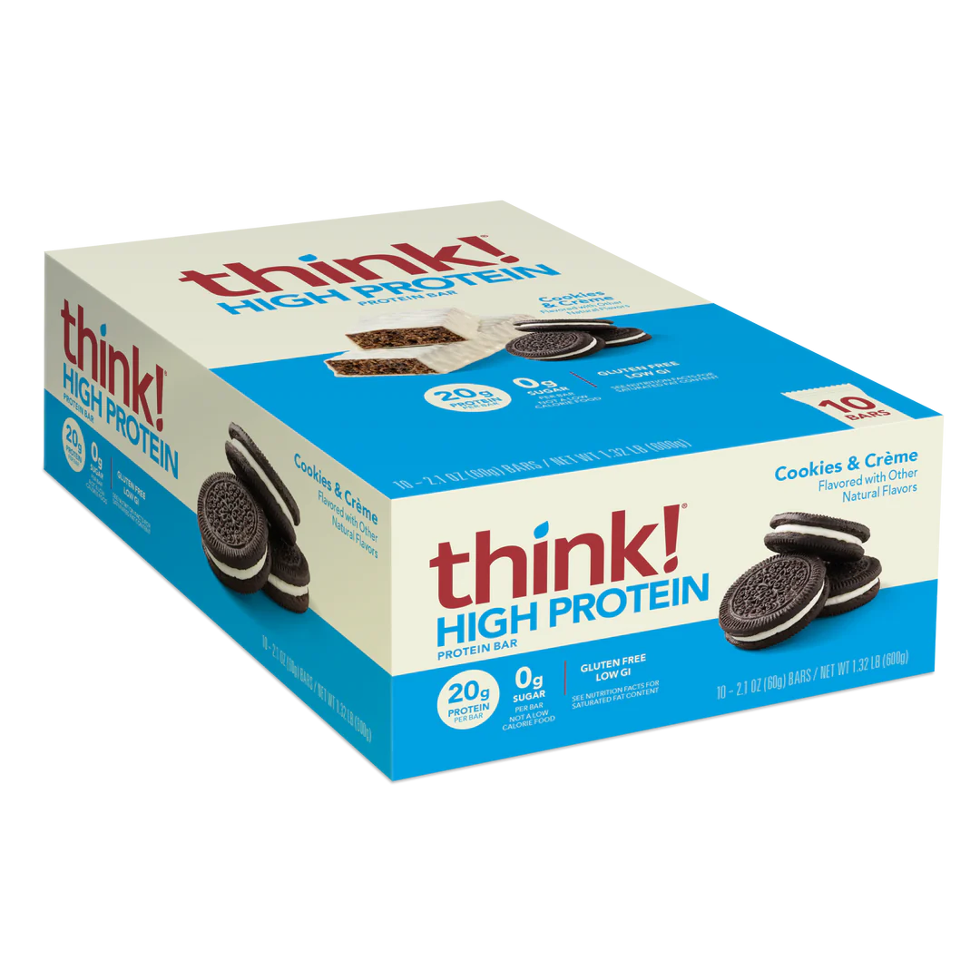 think! HIGH PROTEIN BAR COOKIES AND CREAM 60g