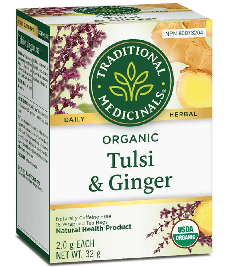 TRADITIONAL MEDICINALS Org Tulsi with Ginger 16bg
