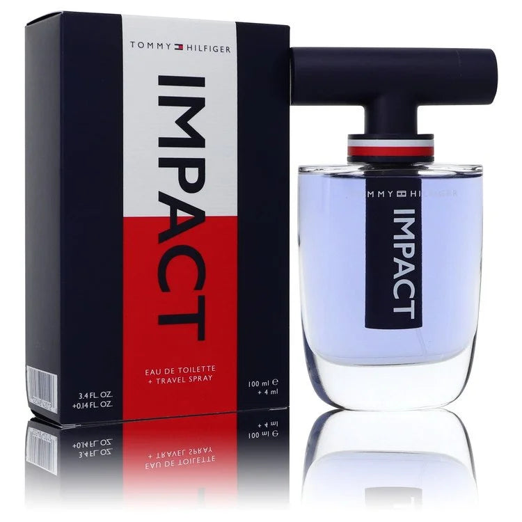 Tommy Hilfiger Men Tommy Hilfiger Impact -- Gift Set - 3.4 oz Eau De Toilette Spray + .14 oz Travel EDT Spray