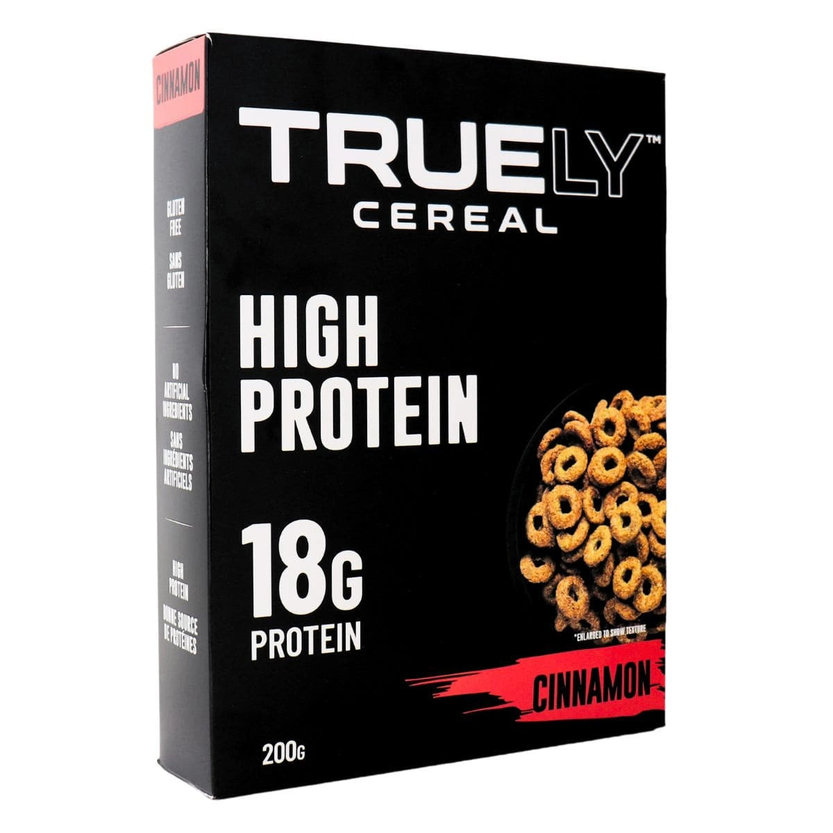 Truely Cereal Truely Protein Cereal Flavour: Cinnamon
Container Size: 200 g Case of 6