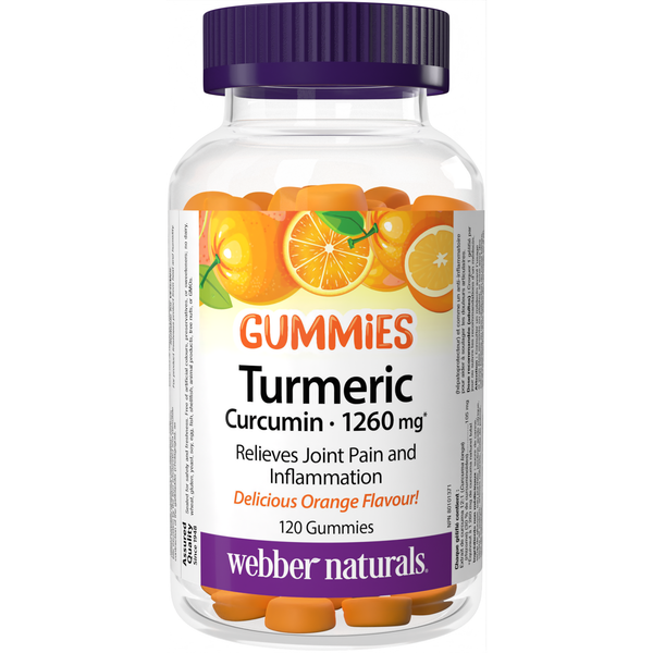 Webber Naturals - Turmeric Curcumin 1260 mg Orange - 120 Gummies