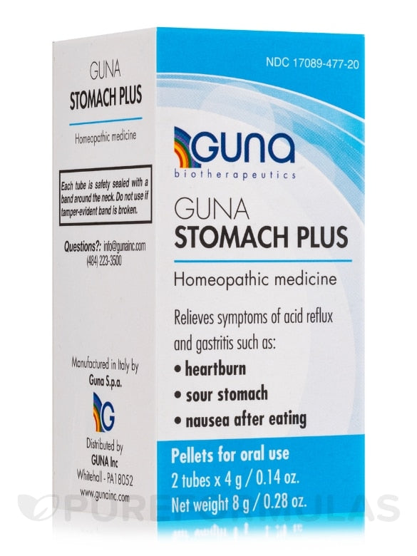 GUNA - STOMACH PLUS - 2 Tubes-pellets wt 8g / 0.28 oz
