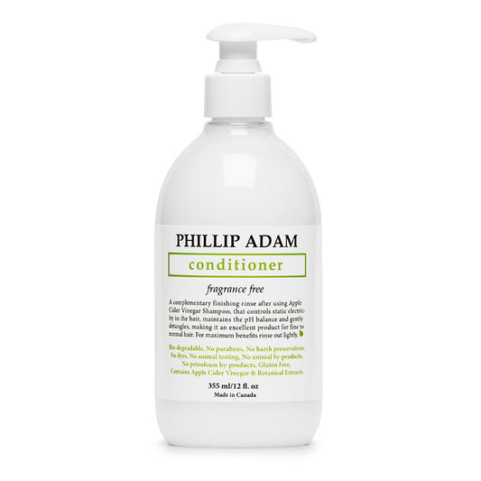 PHILLIP ADAM - Conditioner, Apple Cider Vinegar, Fragrance Free    355ml