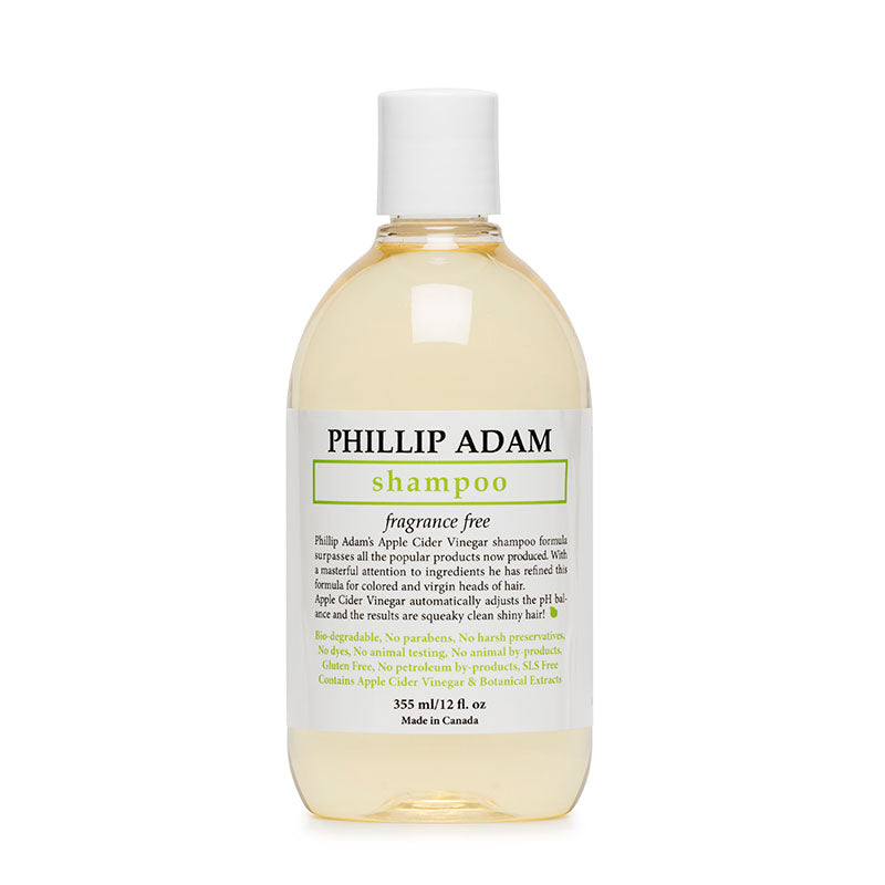 PHILLIP ADAM -   Shampoo, Apple Cider Vinegar, Fragrance Free    355ml