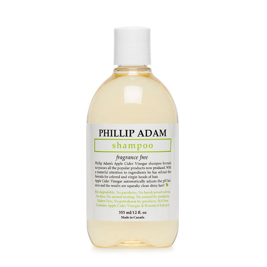 PHILLIP ADAM -   Shampoo, Apple Cider Vinegar, Fragrance Free    355ml
