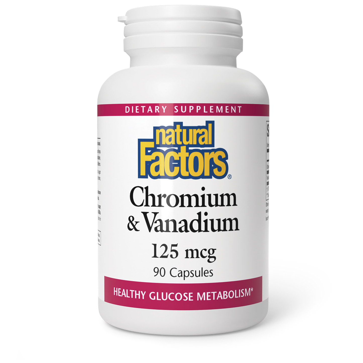 Natural Factors   Chromium & Vanadium 125 mcg   90 capscaps