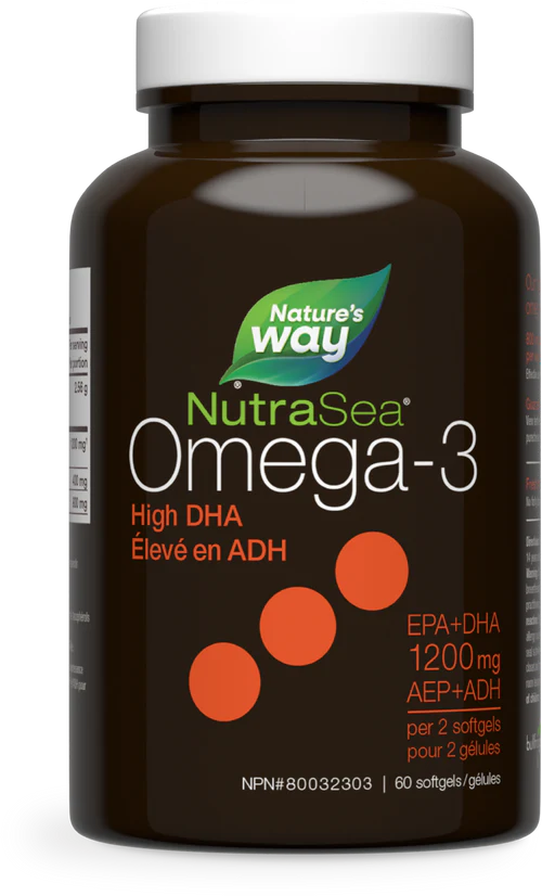 Nature's Way - NutraSea DHA Softgels / (Fresh Mint) - 60 count