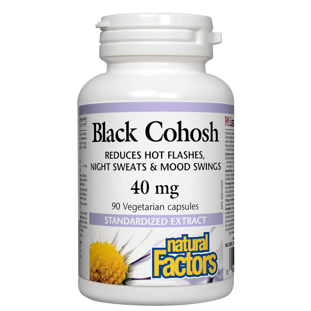 Natural Factors   Black Cohosh Standardized Extract 40 mg   90 vcapsvcaps