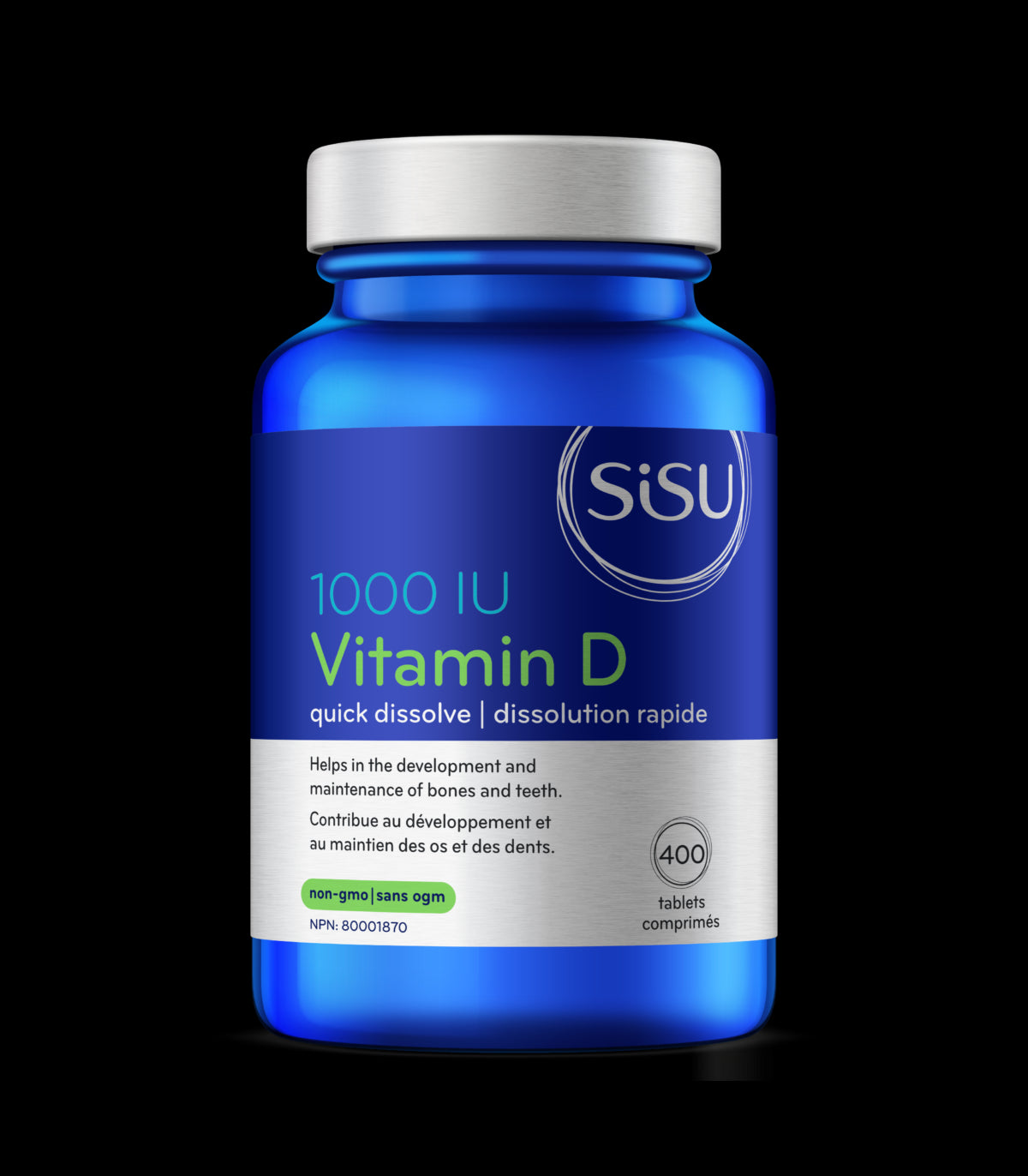 SISU - Vitamin D3 1000 IU, Unflavoured - 400 tabs