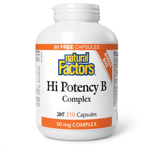 Natural Factors   Hi Potency B Complex 50 mg   210 capscaps