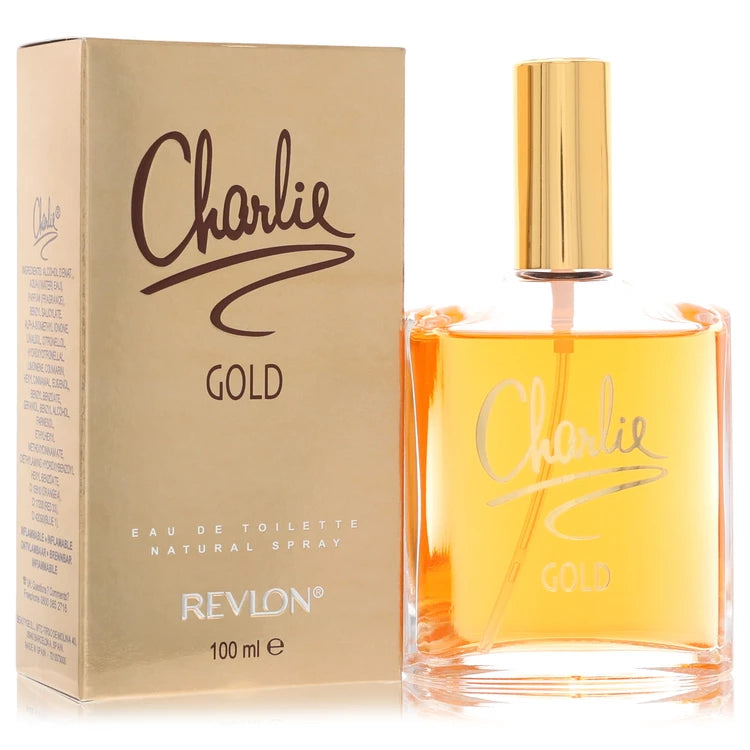 Charlie Gold Eau De Toilette Spray By Revlon 3.3 oz Eau De Toilette Spray