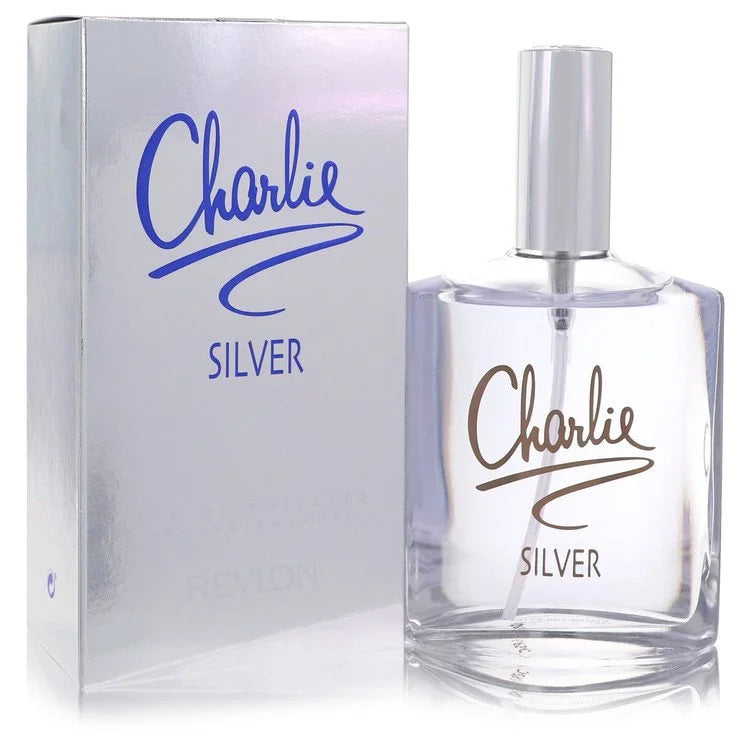 Charlie Silver Eau De Toilette Spray By Revlon 3.4 oz Eau De Toilette Spray