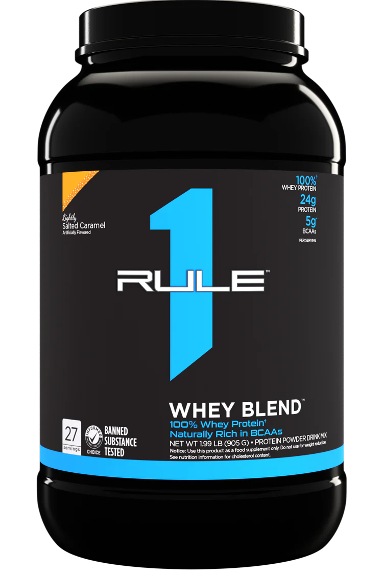 RULE 1 R1 WHEY BLEND 2lbs LIGHTLY SALTED CARAMEL
