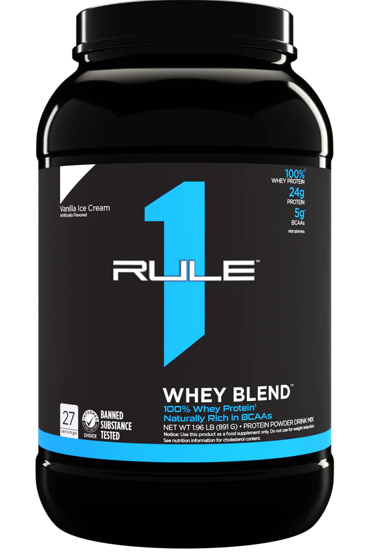 RULE 1 R1 WHEY BLEND 2lbs VANILLA ICE CREAM