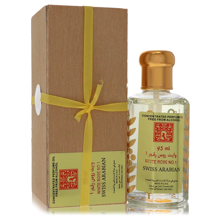 Swiss Arabian Women White Rose No 1 95 ml Concentrated Perfume Oil Free From Alcohol (Unisex)