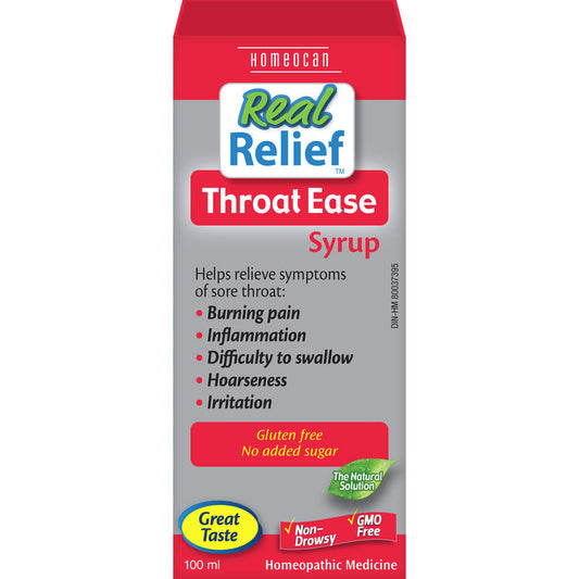REAL RELIEF LINE    Throat Ease Syrup    100 ml