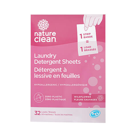 Nature Clean   Laundry Sheets   Laundry Strip Wildflower32CT