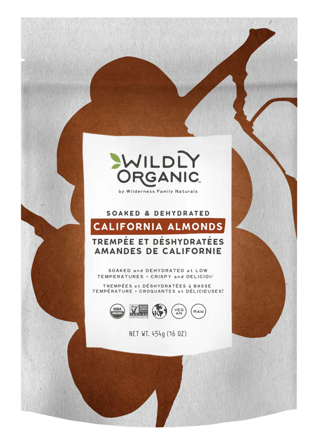 WILDLY ORGANIC Almonds Soaked & Dehyd.,454g