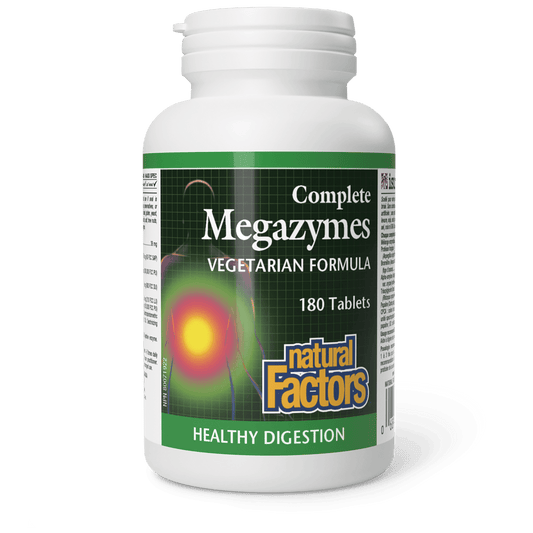 Natural Factors   Complete Megazymes Vegetarian Formula   180tabs