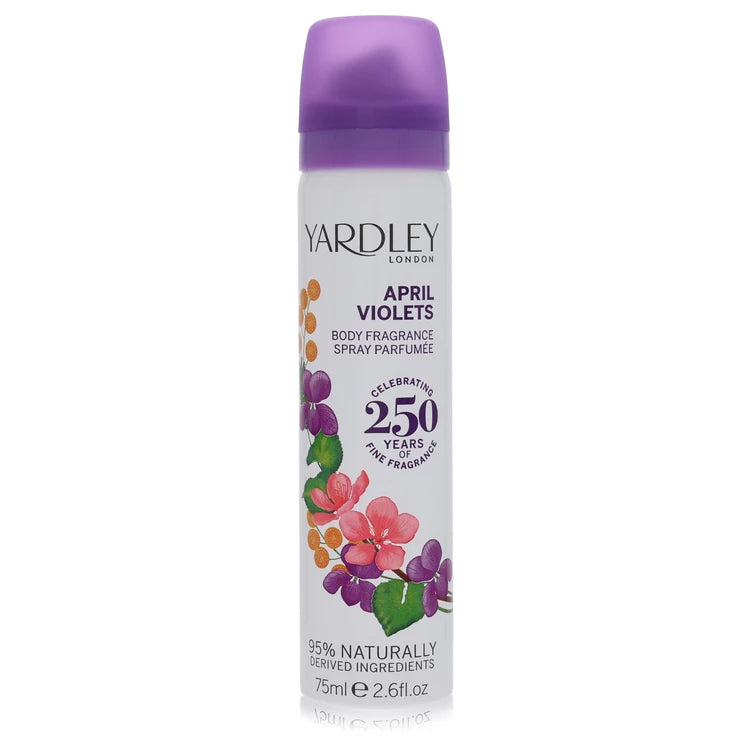 April Violets Body Spray By Yardley London 2.6 oz Body Spray