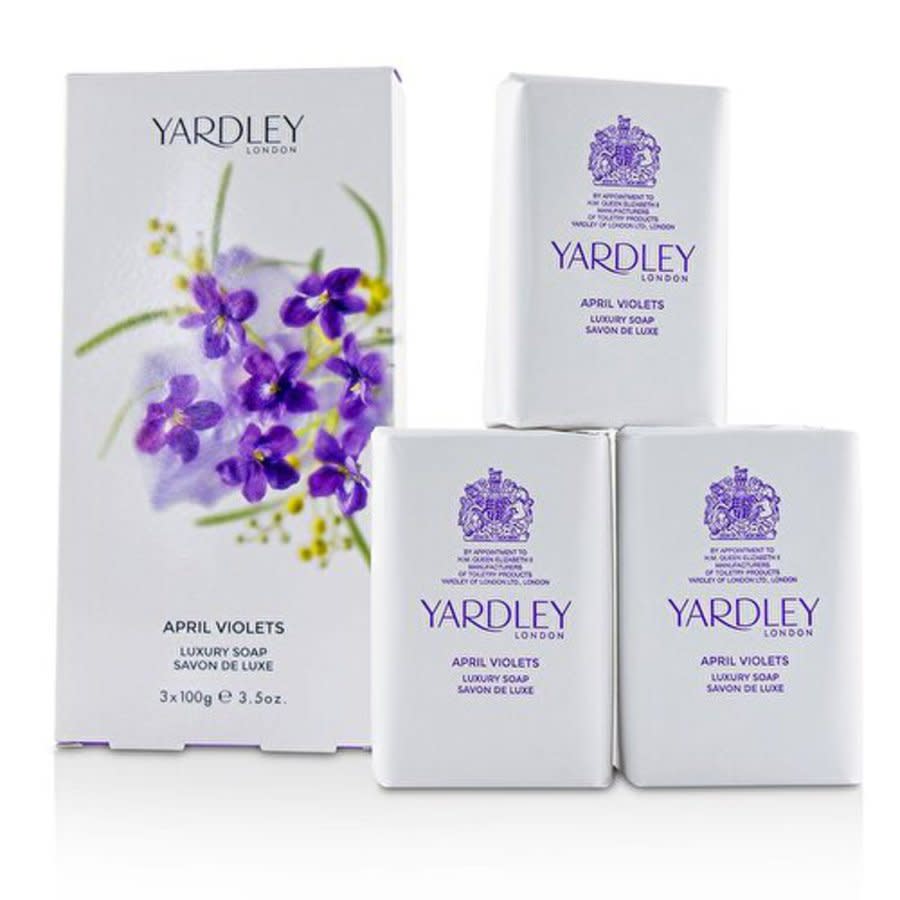 Yardley London Women April Violets 104 ml 3 x 3.5 oz Soap