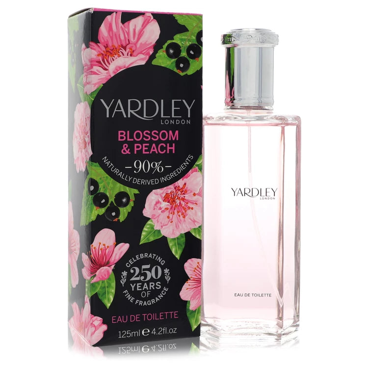 Yardley Blossom & Peach Eau De Toilette Spray By Yardley London 4.2 oz Eau De Toilette Spray