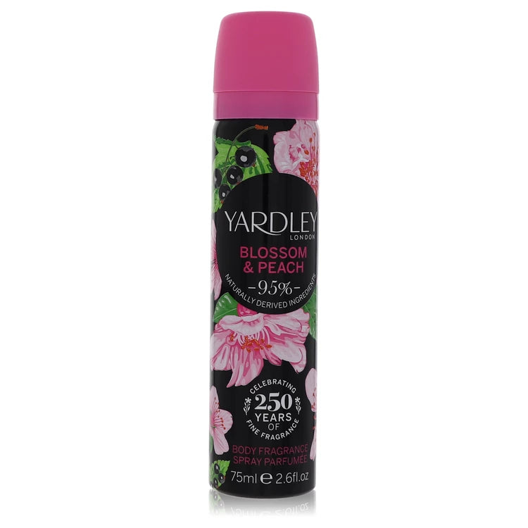 Yardley Blossom & Peach Body Fragrance Spray By Yardley London 2.6 oz Body Fragrance Spray