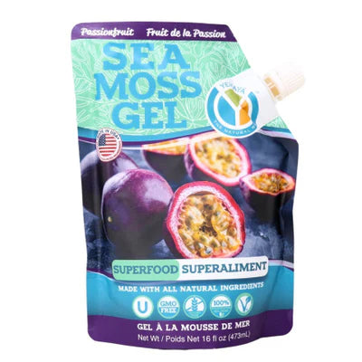 Yemaya Organics_Sea Moss Gel Pouch - Passionfruit - (454g)_454g