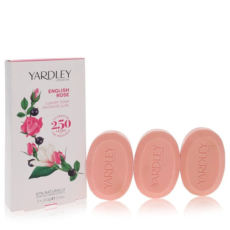 English Rose Yardley 3 x 3.5 oz Luxury Soap By Yardley London 3.5 oz 3 x 3.5 oz Luxury Soap