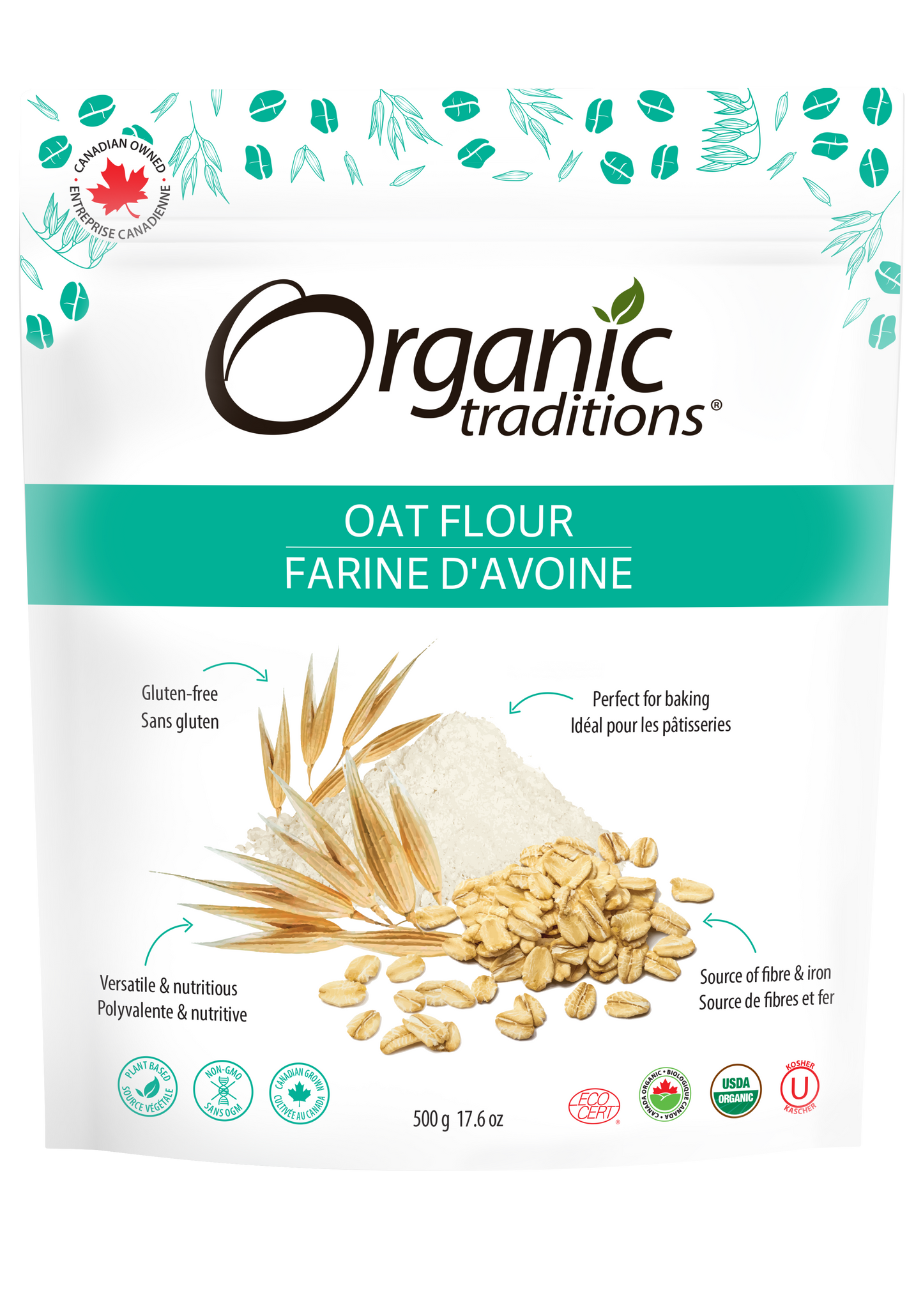 Organic Traditions - Oat Flour - 500 g