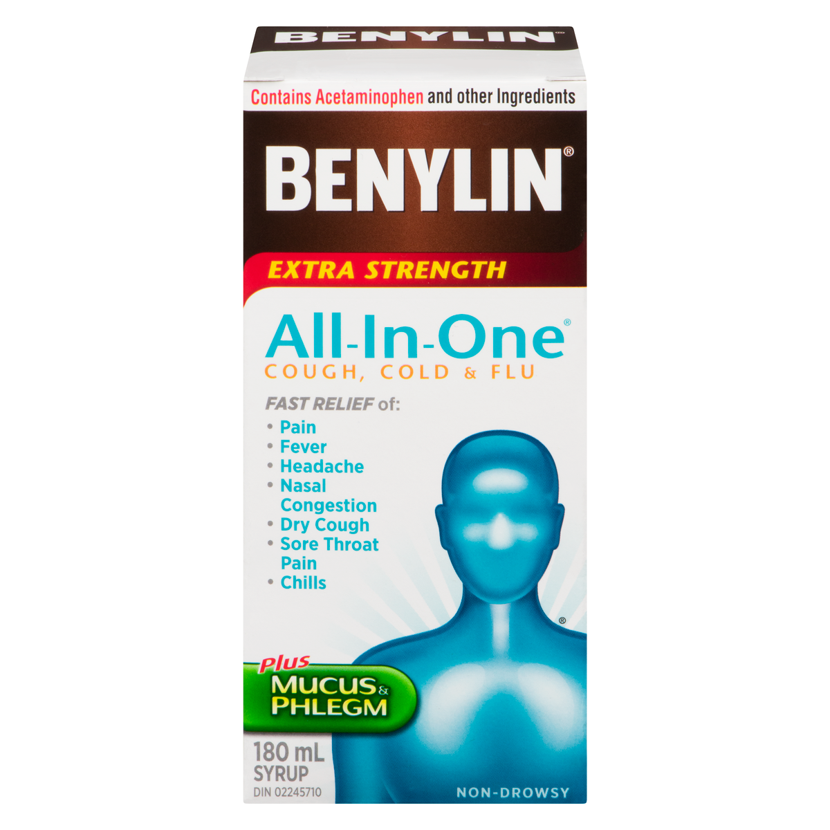 BENYLIN ALL IN ONE SYR XST 180ML SYRUP