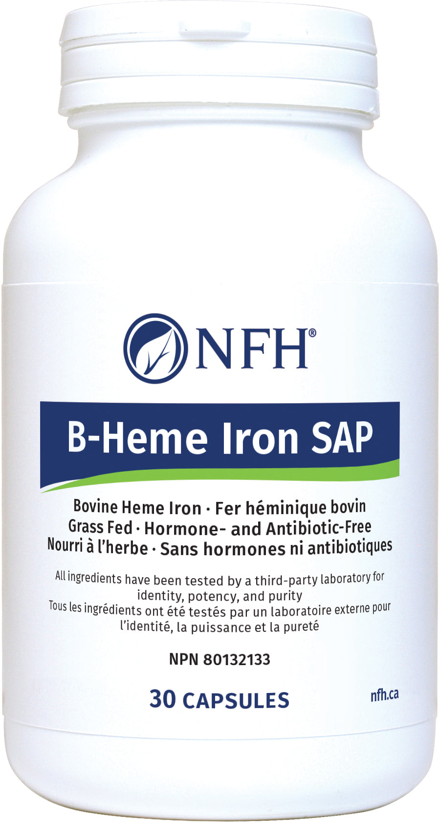 Nutritional Fundamentals for Health    B-Heme Iron SAP NEW 30 capsules
