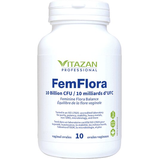 Vitazan    FemFlora (10 Billion CFU · Feminine Flora Balance) 10 vaginal ovules