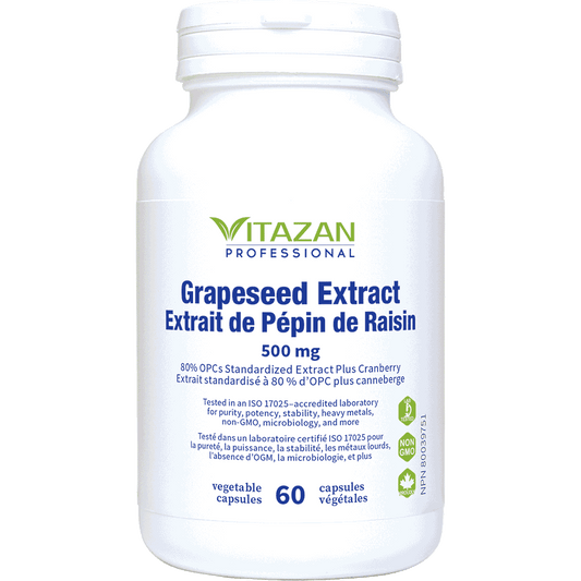 Vitazan    Grapeseed Extract 500 mg  60 capsules